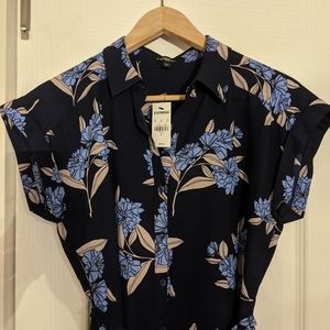 Express navy blue dress size small